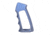 Guntec USA Ultralight Skeletonized Aluminum Pistol Grip, Gen 2, Anodized Grey, ULS-PG-G2-GREY