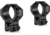 Hawke Sport Optics 34mm Tactical Match Mounts w/ Nut - 2-Pieces, 9-11mm, High, Black, 24110