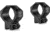 Hawke Sport Optics 34mm Tactical Match Mounts w/ Nut - 2-Pieces, 9-11mm, Medium, Black, 24109