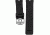 Hazard 4 Nautical TPR Watch Band, Stainless Steel Buckle, Black, WB-NAT24-SS-BLK