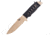 Heckler &amp; Koch Fray Fixed Blade Clip DE Knife, 4.25 dark earth finish 154CM stainless spear poin, Black cord wrapped handle, 55253