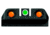 HiViz Green/Orange Litepipes w/White Front Ring, Black, TRN421