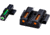 HiViz LiteWave H3 Tritium/Litepipe Night Sights, Smith &amp; Wesson M&amp;P 380 Shield EZ, Green Front w/ White Ring, Orange Rear, Black, EZN421