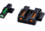 HiViz LiteWave H3 Tritium, Litepipe Pistol Day and Night Sight Set, Green/orange litepipes w/white front ring, MPSN421