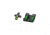 HiViz Litewave H3 Tritium/Litepipe Sight Set, Springfield XD, Springfield XDS, Springfield XDE, Springfield XD-M, Black, Green Litepipes w/ Orange Front Ring, XDN521