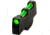 HiViz Pinned Front Sight for Smith and Wesson Revolver with 2.5 or Longer Barrel, Green, Red, White litepipes, SWLW1002