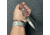 Hoffner Knives Folding Knife, 3.5in, 440c, Spear Point Blade, Chiseled Nightstalker Grip, Black Combo Blade, FK-S3CBK-CRB