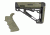 HOGUE AR15/M16 Kit, Finger Groove Beavertail Grip and OverMold Collapsible Buttstock, Fits Mil-Spec Buffer Tube, OD Green Rubber 15256