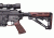 HOGUE AR15 / M16 No Finger Groove Piranha Grip G10, G-Mascus Red Lava 13639