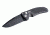 Hogue EX-A03 3.5in. Auto Folder Drop Point Blade Black Kote Polymer Frame, Matte Black 34330