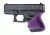Hogue HandAll Beavertail Grip Sleeve Glock 26/27, Purple, 18606