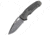 Hogue Sig K320A Automatic Folding Knife, 3.5in, CPM S30V Stainless, Drop Point Blade, Black Cerakote, Black Polymer Handle, 36330