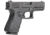 Hogue Wrapter Adhesive Grip For Glock 19, 19MOS, 23, 32, Small Frame Compact Generation 4 Small Backstrap, Rubber Black, 17240