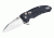 Hogue X1-Microflip 2.75in Folder Wharncliffe Blade, Tumble Finish, Alum Frame, Matte Black 24160