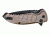 Hogue X1-Microflip Folding Knife, 2.75in Drop Point Blade, Black Finish Alum Frame, Matte Flat Dark Earth 24177