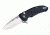 Hogue X1-Microflip Folding Knife, 2.75in Drop Point Blade, Tumble Finish Alum Frame, Matte Black 24170
