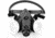 Honeywell 5500 Series Elastomeric Half Mask w/Dual Cartridge Connectors, Black, Medium 550030M