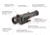 InfiRay Outdoor 3x 50mm RICO Mk2 LRF Thermal Weapon Sight, 640x513, 60 Hz, Black, IRAY-RH50R
