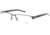 Jaguar Spirit 33552 Single Vision Prescription Eyeglasses, Brown/Light Blue Frame, JG33552510SV