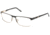Jaguar Spirit 33578 Progressive Prescription Eyeglasses, Black/Gold Frame, JG335786100PR