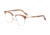 Joop! 83237 Single Vision Prescription Eyeglasses, Brown Havana Frame, 83237-6264SV