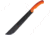 Katz Small Machete Knife, 14 black finish stainless blade, Orange rubberized synthetic handle, MCH SM