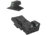Kensight Bomar BMCS Adjustable Target 1911 Rear Night Sight Set w/ Deep Sight Notch 0.120in w/Square Blade, Black, 970-096