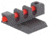 Kensight Fiber Optic Front Sight 0.118in Wide Blade Contoured Base, 0.150in Tall, Black, 870-625