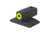 Kensight ProGlo Tritium Flat Base Front Night Sight, 0.200in Tall, Green, 890-820
