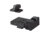 USED Kensight TRT 1911 Sight Set Trijicon Tritium Insert Night Sight w/ Rounded Blade &amp; 0.200in Front Sight, Black, 960-253, EDEMO1, Condition Fair, Scratches
