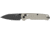 Kershaw Bel Air Folding Knife, 3.1 in, CPM MagnaCut Stainless Steel, Reverse Tanto Blade, Bright Nickel Cerakote Handle, 6105