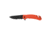 Kershaw Barricade, Folding Knife, Assisted Opening, 3.5" Drop Point Blade, Partially Serrated, 8Cr13MoV Blade Steel, 8.5" Overall Length, Liner Lock, Black Oxide Finish, Black Blade, Orange Glass Filled Nylon Handle, 8650ST