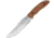 Kershaw Hurdle Fixed Blade Knife, 6.25in, Stainless Blade, Brown Wood Handle, 1418