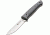 Kizlyar Santi Fixed Blade Knife,3.5in,Satin D2 Steel Drop Point Blade,Ergonomic Black/Gray Micarta Handle KK0047