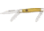 Klaas Stockman Sheepsfoot Blade, Yellow Handle, 3 3/8in. Closed KC3329