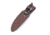 Knives of Alaska Badger Fixed Blade Knife, 2.64in, D2 Tool Steel, Drop Point Blade, Santoprene, Black Handle, 00040FG