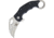 Komoran Karambit Linerlock Folding Knife, 2.63in SS Karambit Blade, Black Finger Grooved G10 Handle, Finger Ring, Thumb Pull, Pocket Clip, Stonewash And Satin Blade, QRFEB02 / KO019