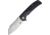 Komoran Linerlock G10 Folding Knife, 3.5in Stonewash SS Blade, Black Checkered G10 Handle, Thumb Stud, Pocket Clip, QRFEB03 / KO022