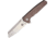 Komoran Linerlock Red Carbon Fiber Folding Knife, 3.5in Stonewash SS Blade, Black G10 Handle With Black/Red Carbon Fiber Onlay, Thumb Stud, Pocket Clip, QRFEB01 / KO021