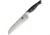 Komoran Santoku Knife, 7.5 Damascus steel blade, Black and white micarta handle, KO030 HO100