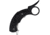 Krudo SNAG Black Folding Knife, 5.25in Closed, 3in Stonewash 9Cr18MoV Stainless Curved Blade, Black SS Handle w/ Black G10 Inlay, KSMX088