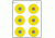 Law Enforcement Targets High Visibility Fluorescent 6 Bulls-Eye Target 17.5x23 Inches 100 Per Package