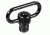UTG Pro Standard Duty Push Button QD Sling Swivel, 1.25in Loop, Black, TL-QDSW08B
