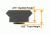 Leapers UTG PRO 3.14in 8-Slot Keymod Picatinny Rail Section, Black MTURS04M