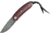 Lionsteel Mini Damascus Linerlock Folding Knife, 2.25in Damascus Steel Drop Point, Santos Wood Handle, Thumb Stud, 8210D ST