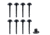Malibu 8 pc 4-Watt Plastic Pathway Low Voltage Outdoor Light Kit,Black 8301-2921-08