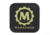 Marathon 2x2in Morale Patch w/Glow in the Dark Rubber Logo, Black, AD030009BK