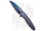 Marfione Custom Knives Sigil Flipper Folding Knife, 3.50in, Damascus, Wharncliffe Blade, Blue/Purple Handle, Multi, 8.00in, BHQ-67625