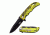 Master USA Folding Blade, 3.5in, Stainless Steel Blade, Yellow Camo Coated Nylon Fiber Handle MU-A029YC
