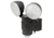 MAXSA Battery-Powered Motion-Activated Dual Head LED Security Spotlight, Black 43218